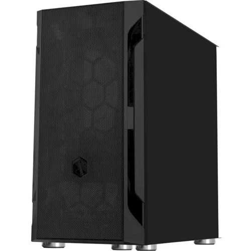 Корпус Silverstone FARA H1M Black (SST-FAH1MB-G): Материал передней панели пластик и металл