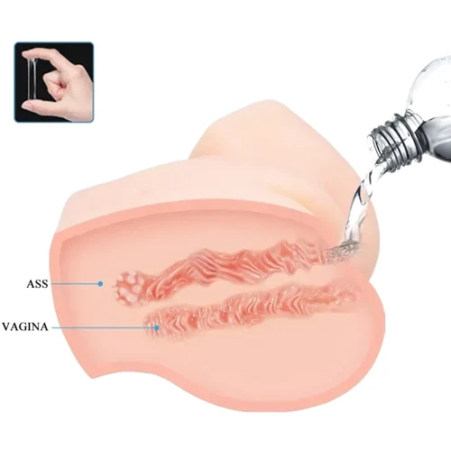 Мастурбатор з вібрацією LYBAILE Crazy Bull Veronica Dual Vagina and Anal (BM-00900T72ZK)