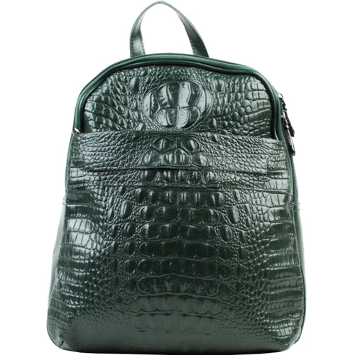Женский рюкзак Borsa Leather зеленый (sol10t5861-green): Пол Женский