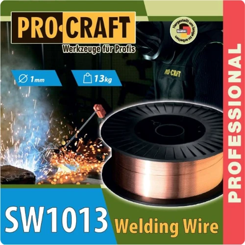Проволока сварочная ProCraft SW1013 (1.0мм, 13кг) фото 1