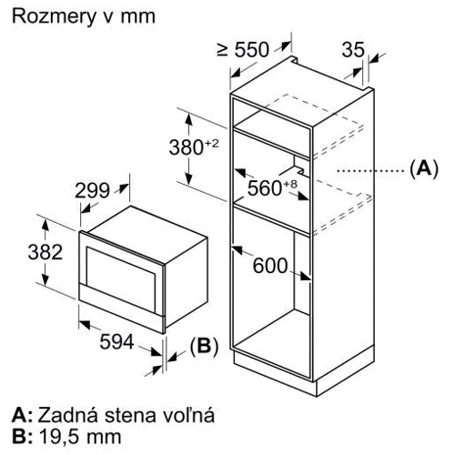 Встраиваемая микроволновая печь Siemens BF722R1B1: Мощность микроволновки 900 Вт
