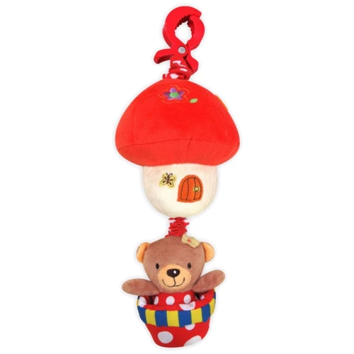 Плюшевая подвеска музыкальная Baby Mix Мишка на воздушном шаре девочка Мультицвет (P/1116-2981)