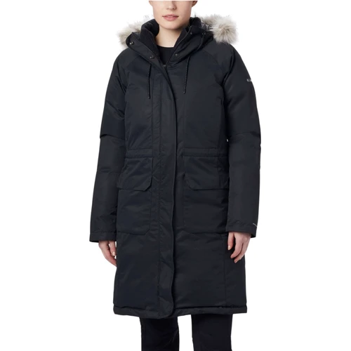 Парку Columbia South Canyon™ Down Parka 1859801-010 44 чорна зимова з капюшоном та хутром: Сезон Зима