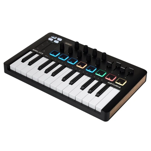 MIDI-клавиатура Arturia MiniLab 3 Black Edition: Размер клавиш Малоразмерные