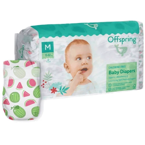 Подгузники Offspring, Арбуз, размер M (DP-OI-FAT-M42P-WML): Количество в упаковке, шт 42