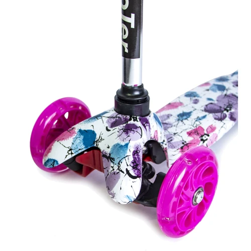 Самокат Mini Scooter. Poppies (с рисунком): Количество колес 3
