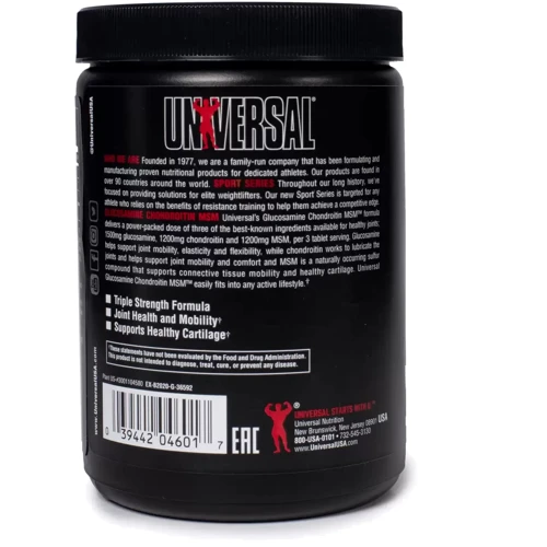 Universal Nutrition Glucosamine Chondroitin MSM Sport 90 tabs / 90 servings: Вкус Без вкуса