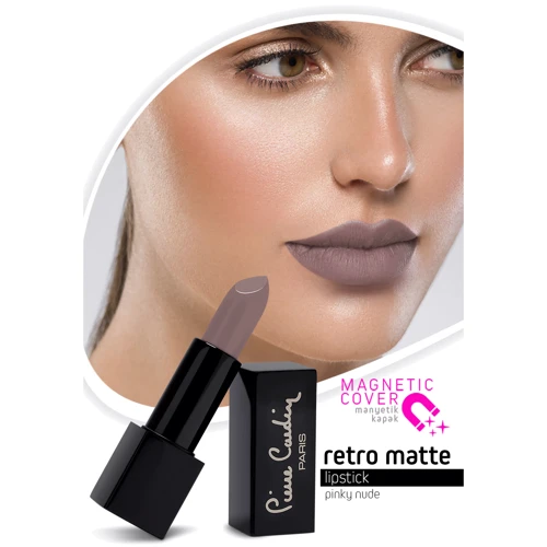 Pierre Cardin Retro Matte Lipstick Розовый нюд Помада для губ 4 g: Вид Губная помада