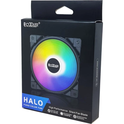 Кулер PcСooler Halo Fixed Color Fan: Рівень шуму, dB 18