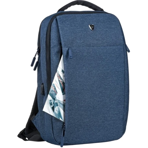 Сумка для ноутбуков 2E Bags&Cases 16" Melange Backpack Blue (2E-BPN9166NV): Материал нейлон