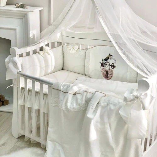 Комплект постельного белья Маленькая Соня Kolibri молочный, стандарт, 7 элементов (680944)