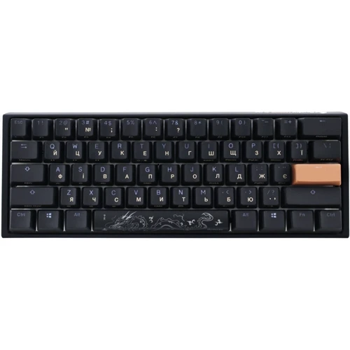 Клавиатура Ducky One 3 Mini Cherry MX Speed Silver RGB Black UA (DKON2161ST-PUAPXCLAWSC1): Дополнительно украинская раскладка, подсветка клавиш