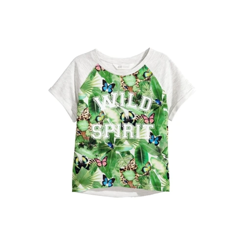 Футболка H & M 1012-4834675 170 см світло-сіра: Тип футболки