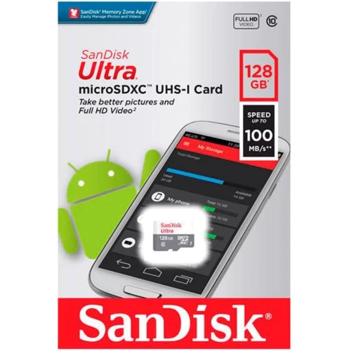 Карта памяти SanDisk 128GB microSDXC class 10 Ultra Light (SDSQUNR-128G-GN6MN): Тип карты MicroSDXC