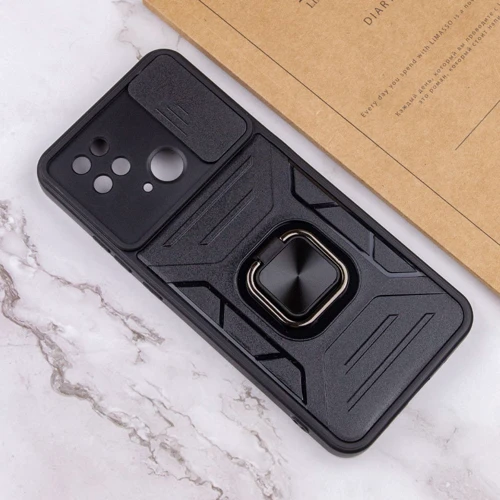 Чохол для телефона Mobile Case Camshield Flash Ring Black для Xiaomi Redmi 10C: Плівка в комплекті немає