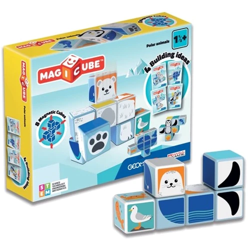 Geomag MAGICUBE Polar Animals | Магнитные кубики Полярные животные