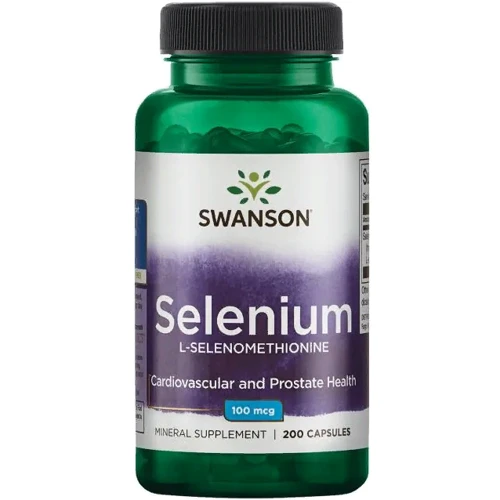 Swanson, Selenium L-Selenomethionine 100 mcg 200 caps (SWA-01235)