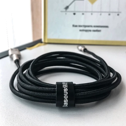 Кабель Baseus USB Cable to Lightning Cafule Metal 2.4A 1m Black (CALJK-A01) фото 10