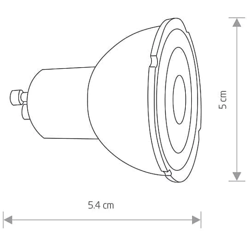 Лампочка Nowodvorski 10996 Reflector Led GU10 1x7W 3000K: Тип цоколя GU10
