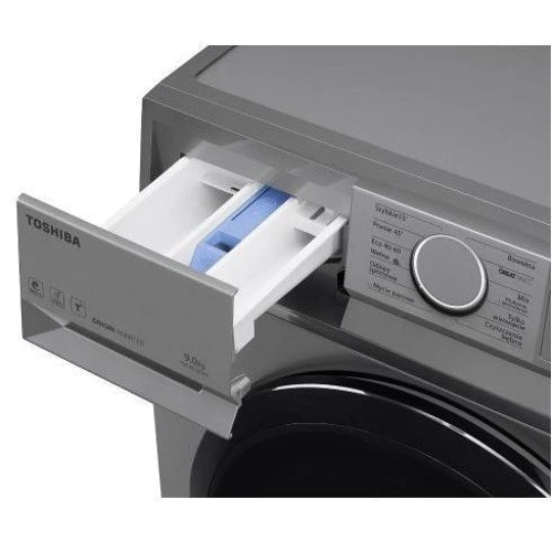 Стиральная машина TOSHIBA TW-BL100A4PL (SS): Загрузка белья (стирка), кг 9