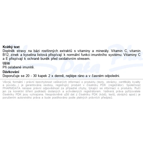 Erbenobili ImmunVin 50 ml Иммуностимулирующий комплекс: Форма выпуска Жидкость