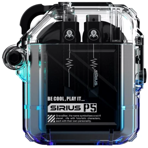 Навушники GravaStar Sirius P5 Transparent Blue (GRAVASTARP5_XTAL_BLU_V2): Тип конструкції вкладыши