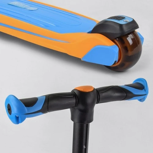 Самокат Best Scooter сине-оранжевый (JS-30918): Материал колес полиуретан