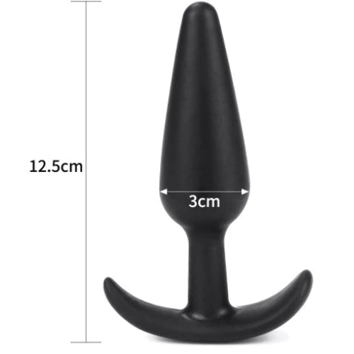 Анальна пробка LoveToy Lure Me Butt Plug Slim L Black