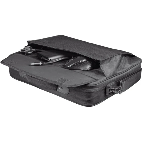 Сумка для ноутбука Trust 16" Atlanta Eco Black (24189): Внутрішні розміри 370 х 260 х 50 мм