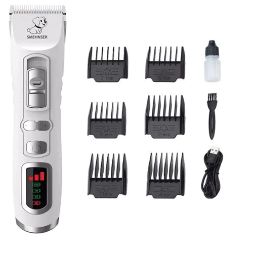 Машинка для стрижки животных аккумуляторная SMEHNSER D3 Electric Groomer Белая (1559): Порода Все породы