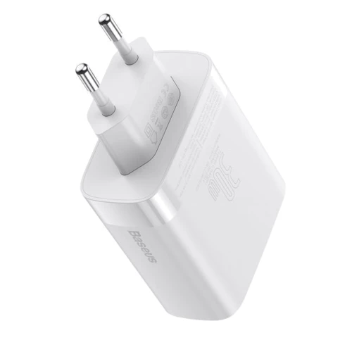 Зарядное устройство Baseus USB Wall Charger 4xUSB 2.4A Mirror Lake White (CCJMHB-B02): Сила тока 2.4А и более