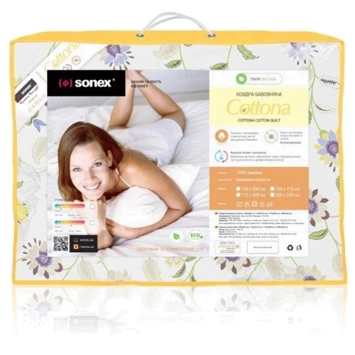 Ковдра Sonex Cottona Полегшене 140x205 см жовте (SO102119): Розмір, см 205x140