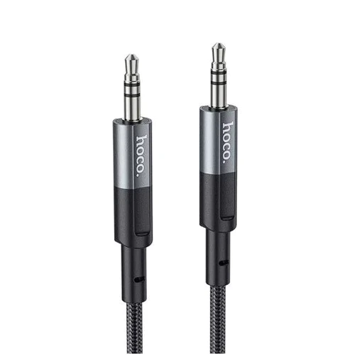 Кабель Hoco Audio Cable AUX 3.5mm Jack UPA23 1m Metal Gray