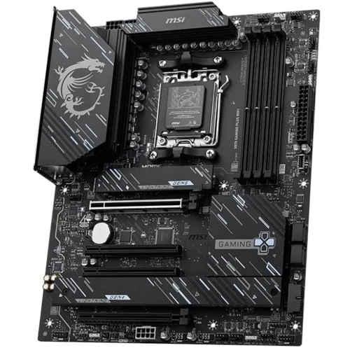 MSI X870 GAMING PLUS WIFI: Разъемы на плате SATA 3.0, USB 2.0, USB 3.2 Gen 1, PCI Express x1, M.2