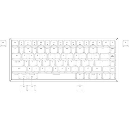 Клавиатура Keychron K2 84 Key Gateron Hot-Swap White LED Brown (K2A1_KEYCHRON) фото 7
