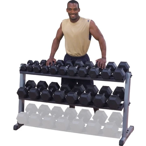 Подставка и стойка Body-Solid GDR-60 для гексогональних гантелей: Тип для гантелей