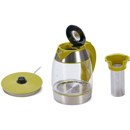 Електрочайник Heinner HEK-TF2200GR: Тип нагрівального елементу Дисковый (скрытый)