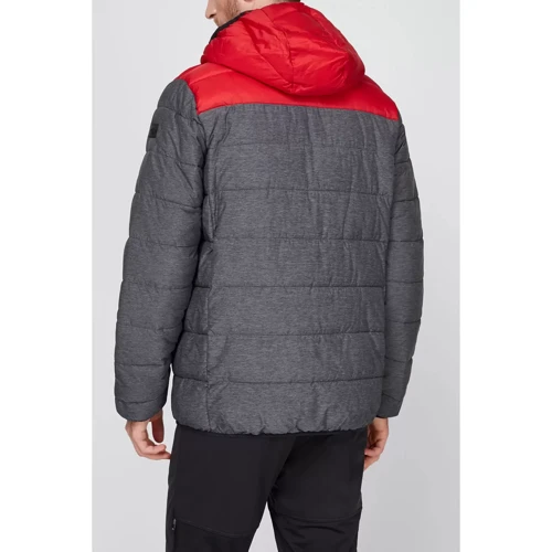 Куртка CMP Man Jacket Fix Hood (30K2757M-43ZH) 52 сіра демісезон з капюшоном: Фасон Стьобаний