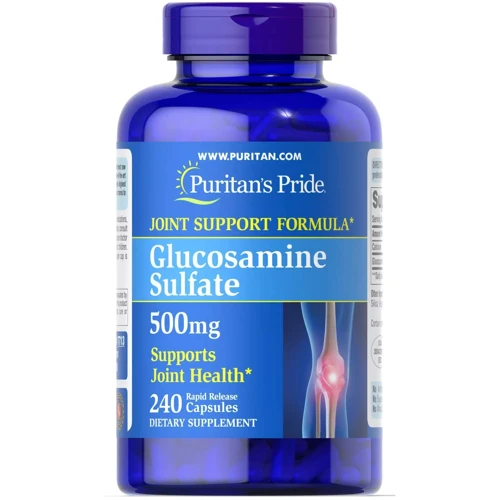 Puritan's Pride Glucosamine Sulfate 500 mg Глюкозамина сульфат 240 капсул