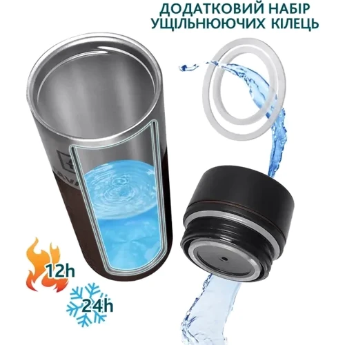 Термокухоль Tavialo termo 420 мл, коричневий (190420112): Тип Термокружка