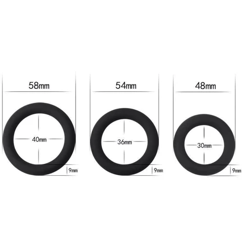 Набор эрекционных колец LoveToy Power Plus Cock Ring Series