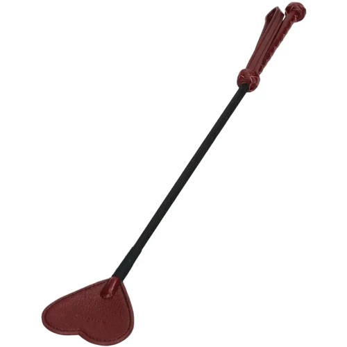 Шлепалка Liebe Seele Wine Red Riding Crop with Heart-Shape Tip