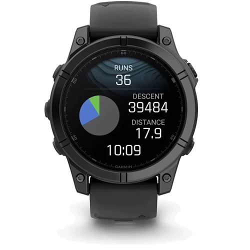 Смарт-часы Garmin Fenix E 47mm Slate Grey Steel with Black Silicone Band (010-03025-01): Материал ремешка Силикон