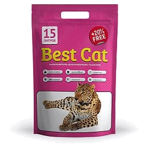 Наполнитель Best Cat Pink Flowers силикагелевый 15л 2шт/уп (4820186930368)