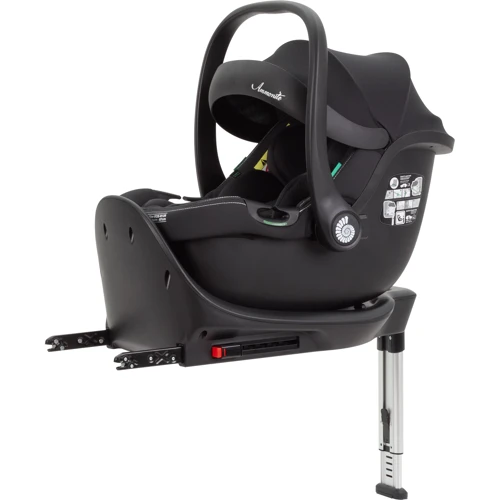 Автокрісло+база Carrello Ammonite CRL-8801+CRL-8802 Absolute Black i-Size 40-87 см ISOFIX