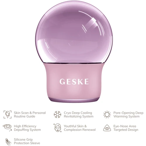 Массажер GESKE Cool&Warm Face and Body Massager 7в1 pink