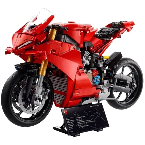 Конструктор LEGO Technic Мотоцикл Ducati Panigale V4 S 1603 деталі (42202): Рекомендований вік 18+