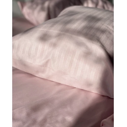 Комплект постельного белья Emily Fiber Roze Stripe микрофибра розовый полуторный (94031263) фото 6