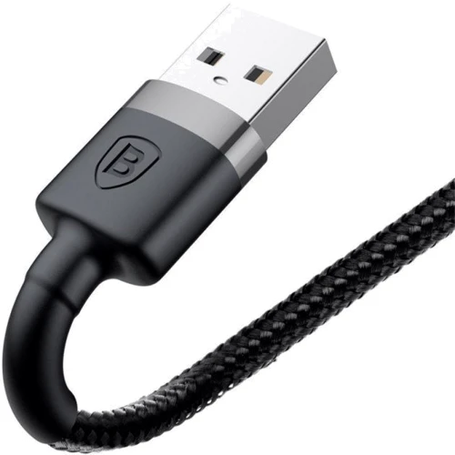 Кабель Baseus USB Cable to Lightning Cafule 0.5m Grey/Black (CALKLF-AG1): Тип USB Cable - Lightning