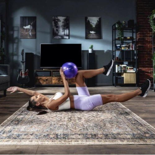 М'яч для фітнесу Hop-Sport 25cm HS-R025PB purple: Максимальне навантаження, кг 100